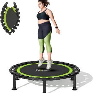 Foldable Mini Trampoline, 40"/48" Rebounder Trampoline for Adults & Kids, 440lbs Capacity Indoor Fitness Workout Exercise Equipment