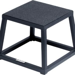 Rage Fitness Steel Plyo Box 12-18-24 Inch High Anti-Slip Pre-Assembled Plyometric Jump Box for Home Gym Conditioning and Strength Training (Sold Individually) Plyometric Platform Step