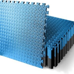 Thick Puzzle Exercise Mat Foam Interlocking Tiles Protect Floors from Gym Equipment Exercise, Durable Non-Skid Texture, Kid Baby Family Safe Easy to Assemble